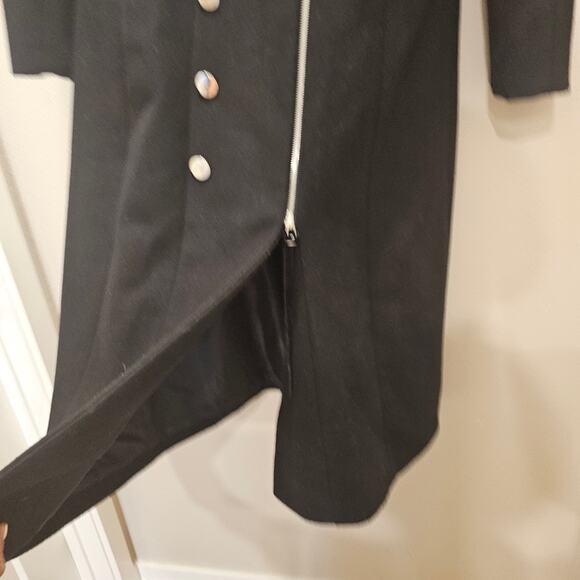 Rehab Maxi Black Coat Size Large - Picture 3 of 9